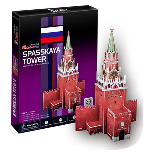 러시아 명소 3D 퍼즐 - 스파스카야 타워
